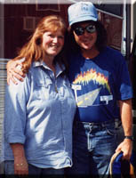 Donna with Nitty Gritty Dirt Band member Jimmy Ibbotson.