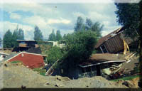 Damage in Anchorage from the 1964 Alaska earthquake.
