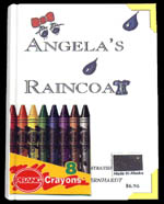 Cover of the Angela's Raincoat coloring book