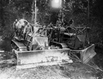 Bulldozers building the Alaska Highway, 1942.