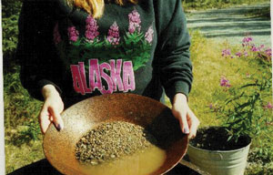 Gold panning at WinterCabin