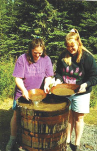 Gold panning at WinterCabin